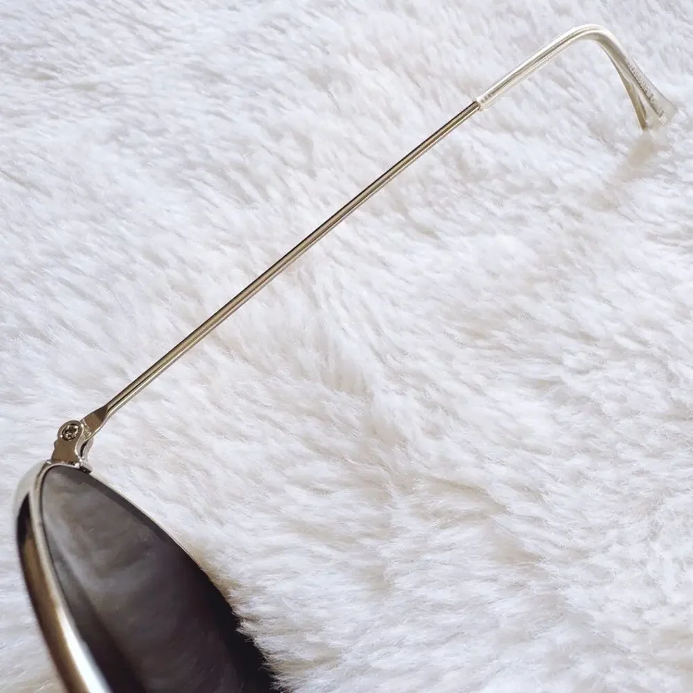 Francine Silver W/ Mirrored Lenses Aviator Sunglasses - Picture 5 of 12